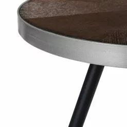 Beliani Bijzettafel Donkerbruin/zilver RAMONA -Exporteren Stoelen Winkel undef src sa picid 705811 type whitesh image scaled