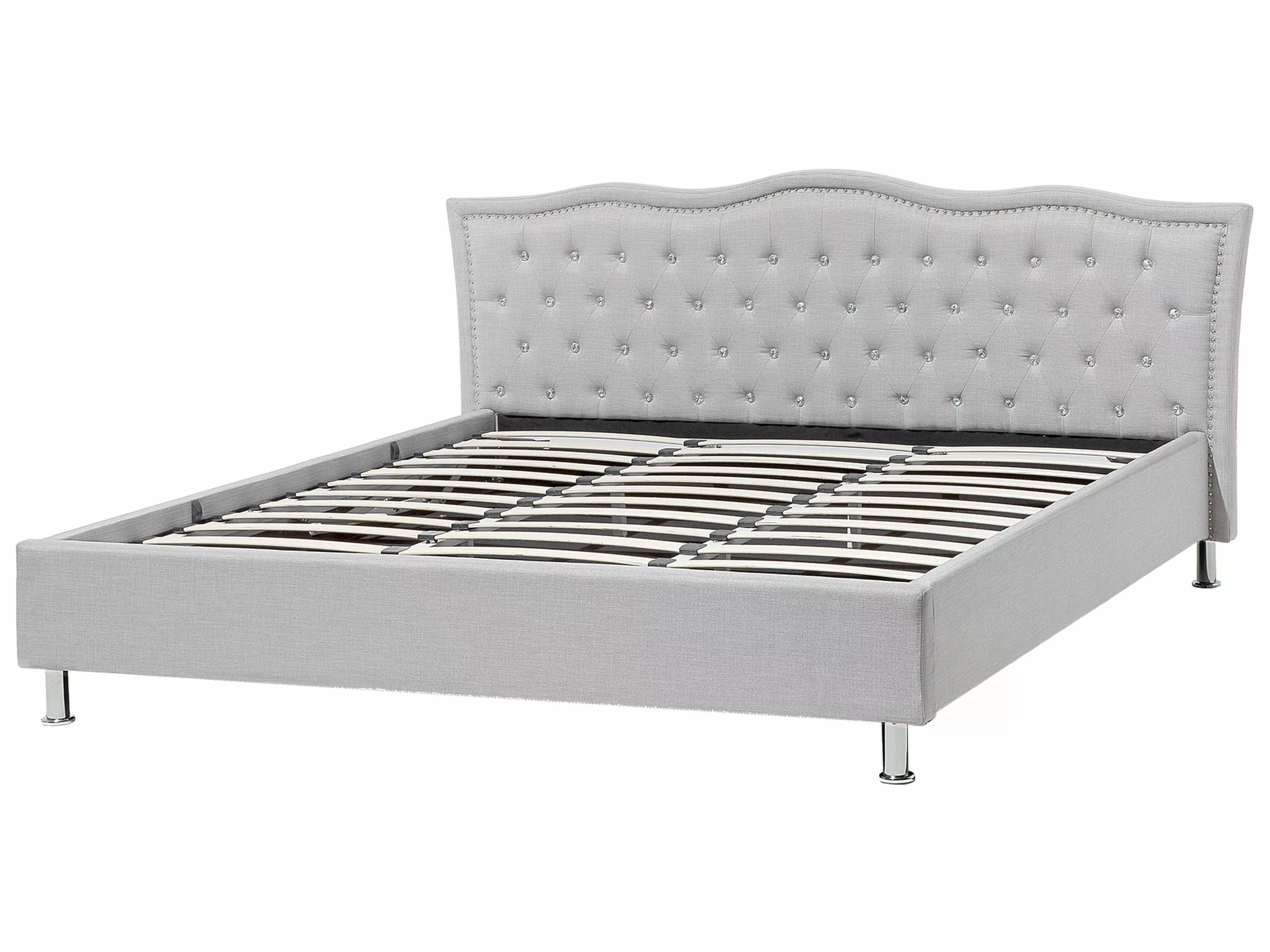 Beliani Bed Stof Grijs Met Opbergruimte In Diverse Formaten METZ - Afbeelding 7