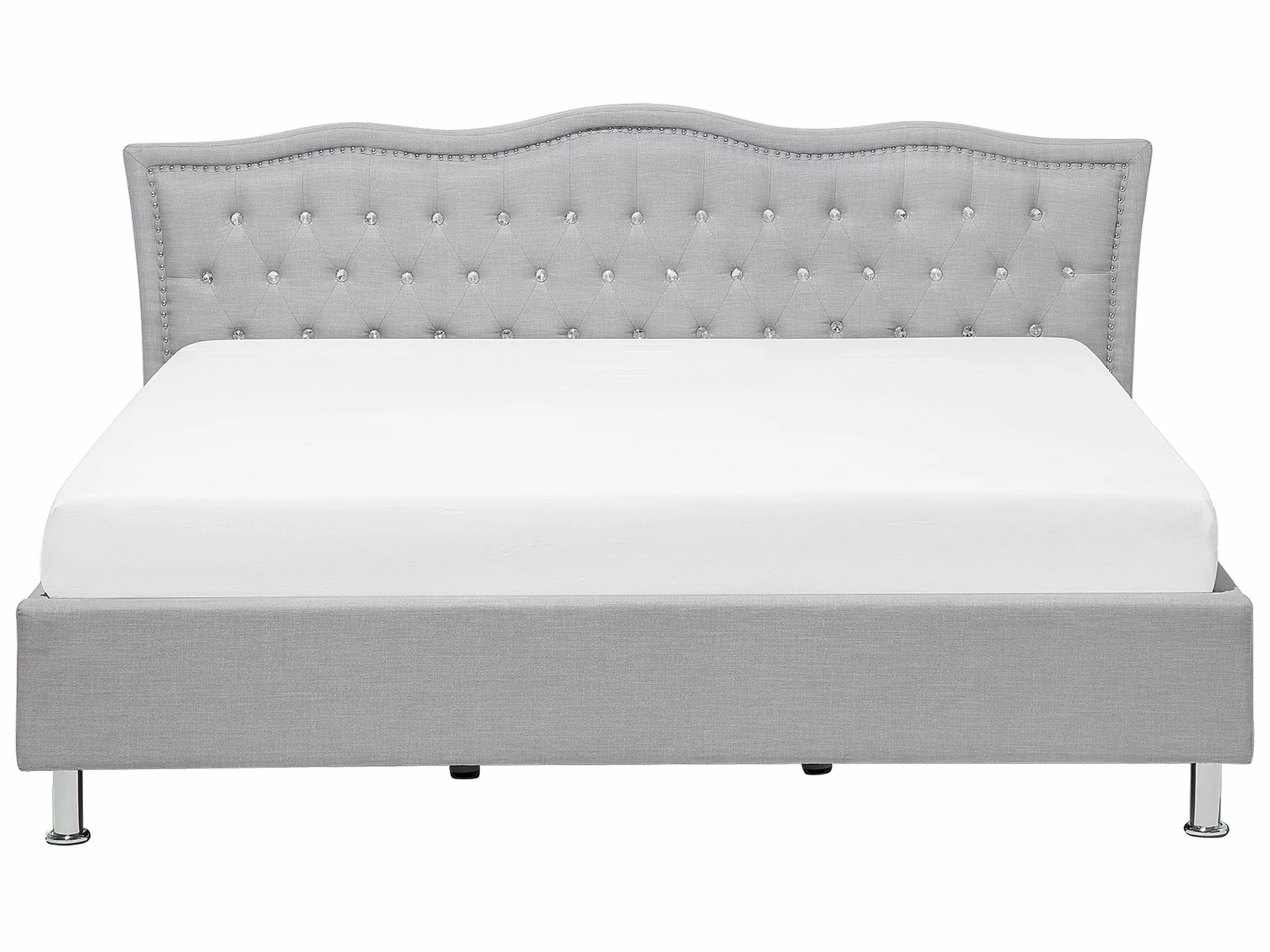 Beliani Bed Stof Grijs Met Opbergruimte In Diverse Formaten METZ - Afbeelding 4