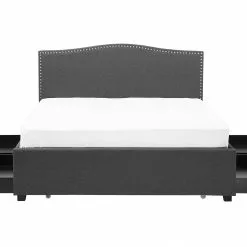 Beliani Bed Stof Grijs Met Opbergruimte Met LED In Diverse Formaten MONTPELLIER -Exporteren Stoelen Winkel undef src sa picid 709576 type whitesh image scaled