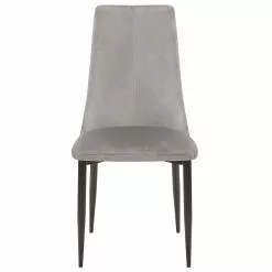 Beliani Eetkamerstoel Set Van 2 Fluweel Grijs CLAYTON -Exporteren Stoelen Winkel undef src sa picid 710954 type whitesh image scaled
