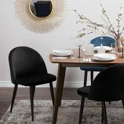 Beliani Eetkamerstoel Set Van 2 Fluweel Zwart VISALIA 13 Beliani Eetkamerstoel Set Van 2 Fluweel Zwart VISALIA -Exporteren Stoelen Winkel undef src sa picid 711018 type color image scaled