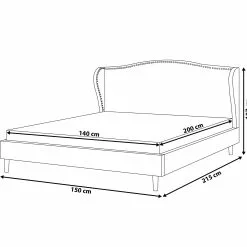 Beliani Bed Stof Zwart In Diverse Formaten COLMAR -Exporteren Stoelen Winkel undef src sa picid 711855 type whitesh image