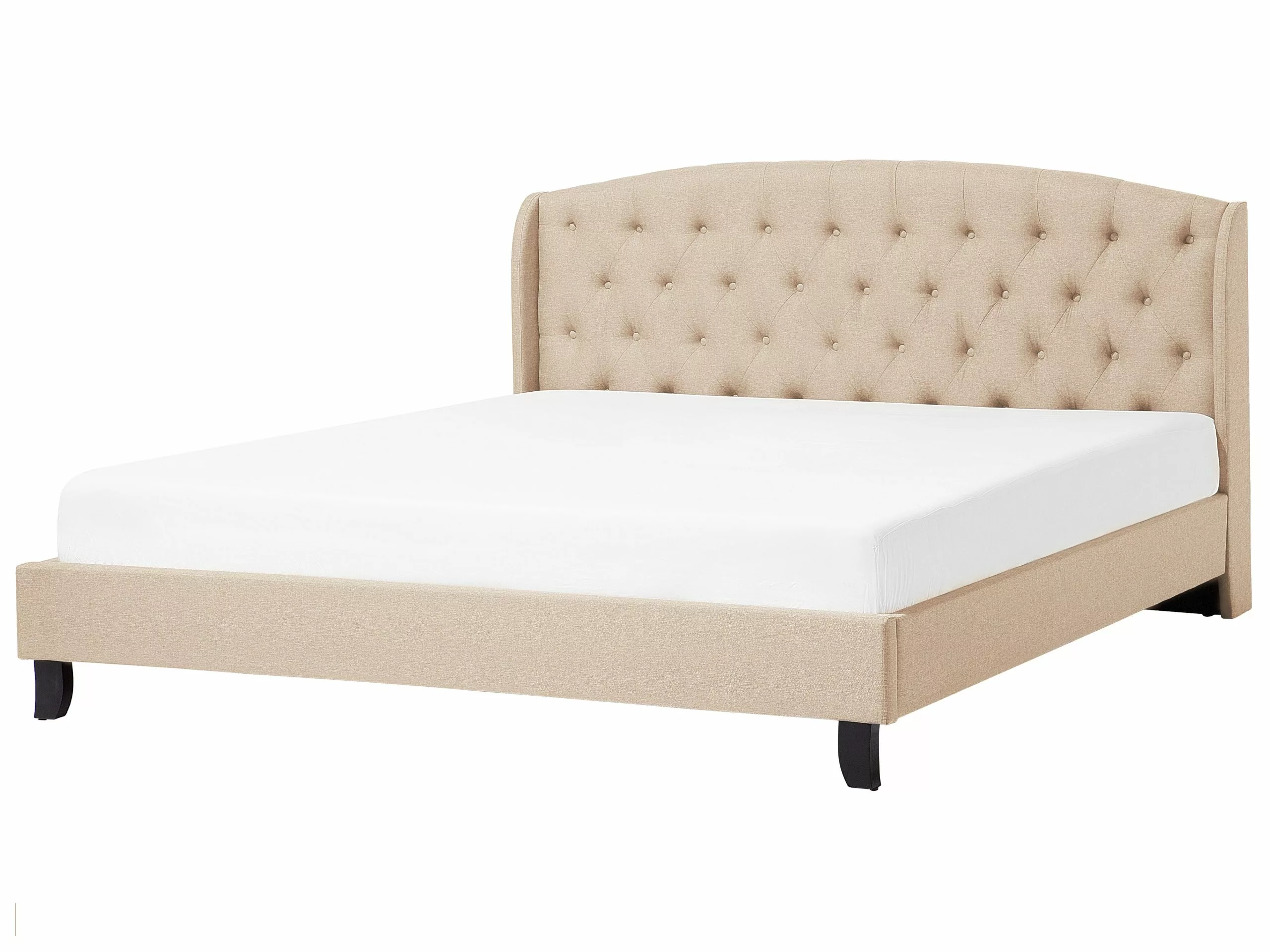 Beliani Bed Stof Beige In Diverse Formaten BORDEAUX