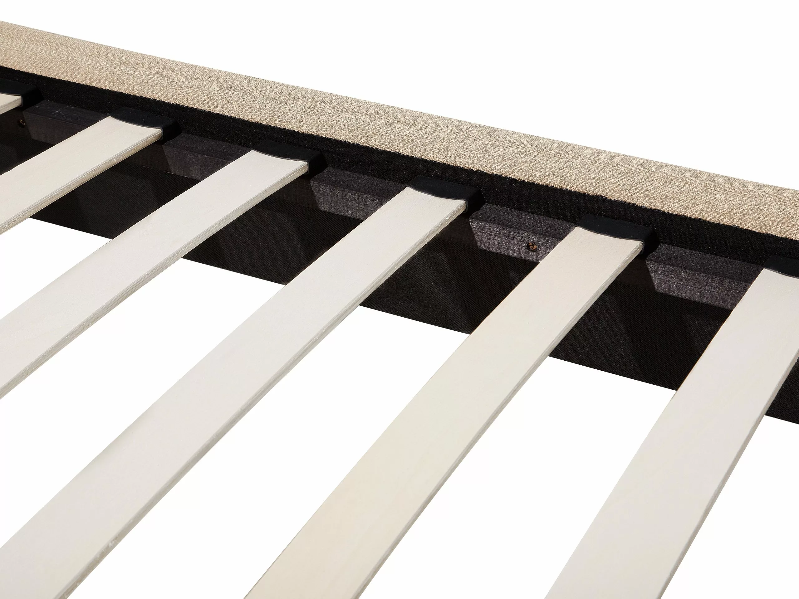 Beliani Bed Stof Beige In Diverse Formaten BORDEAUX - Afbeelding 8