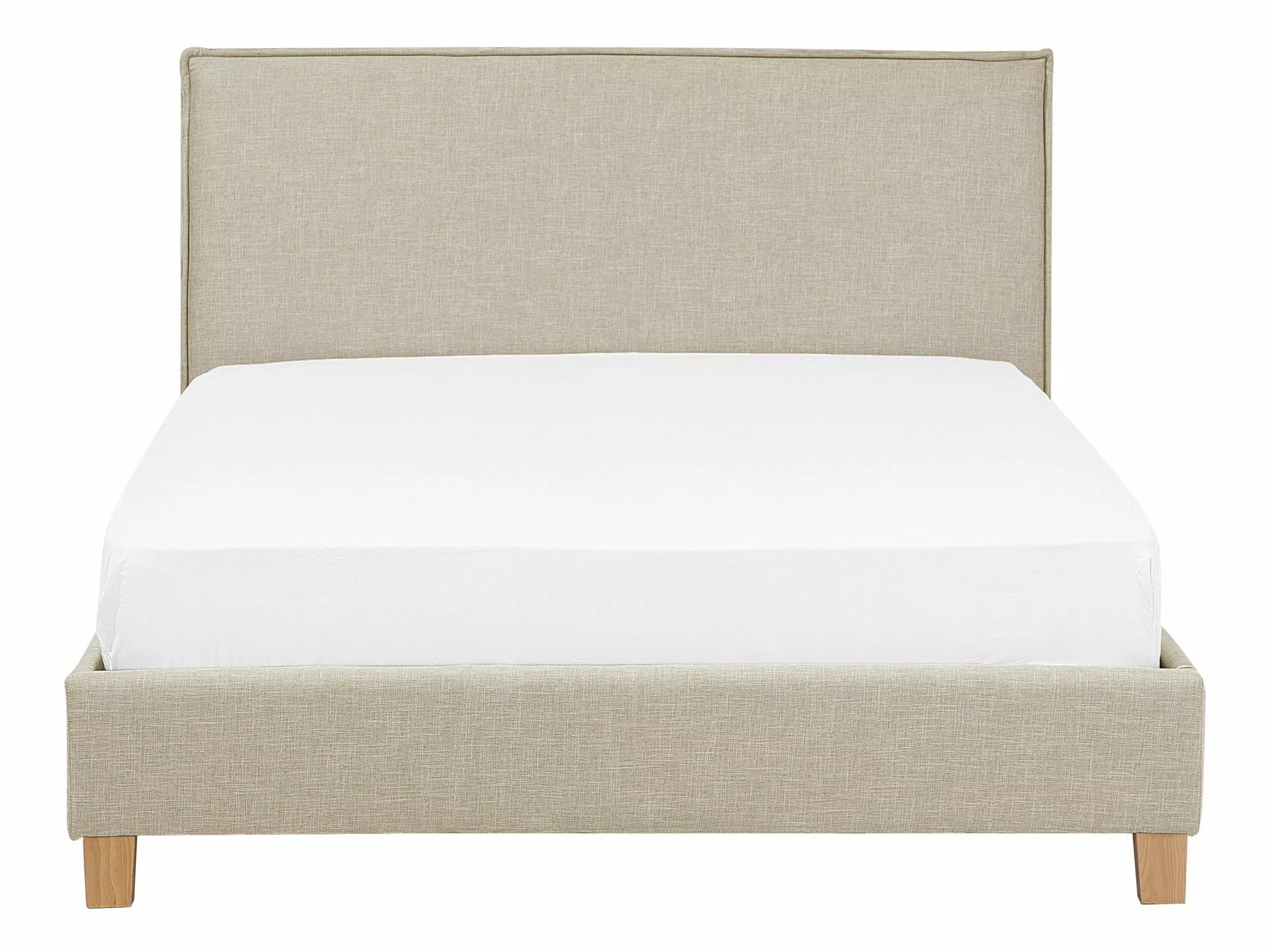 Beliani Bed Stof Beige In Diverse Formaten SENNEZ 5 Beliani Bed Stof Beige In Diverse Formaten SENNEZ - Afbeelding 3