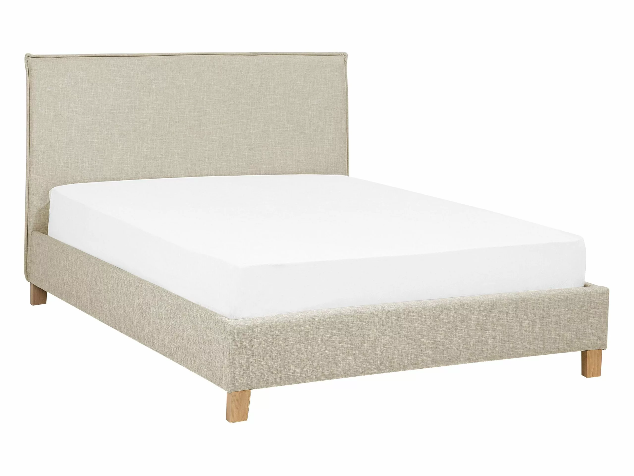 Beliani Bed Stof Beige In Diverse Formaten SENNEZ 6 Beliani Bed Stof Beige In Diverse Formaten SENNEZ - Afbeelding 4