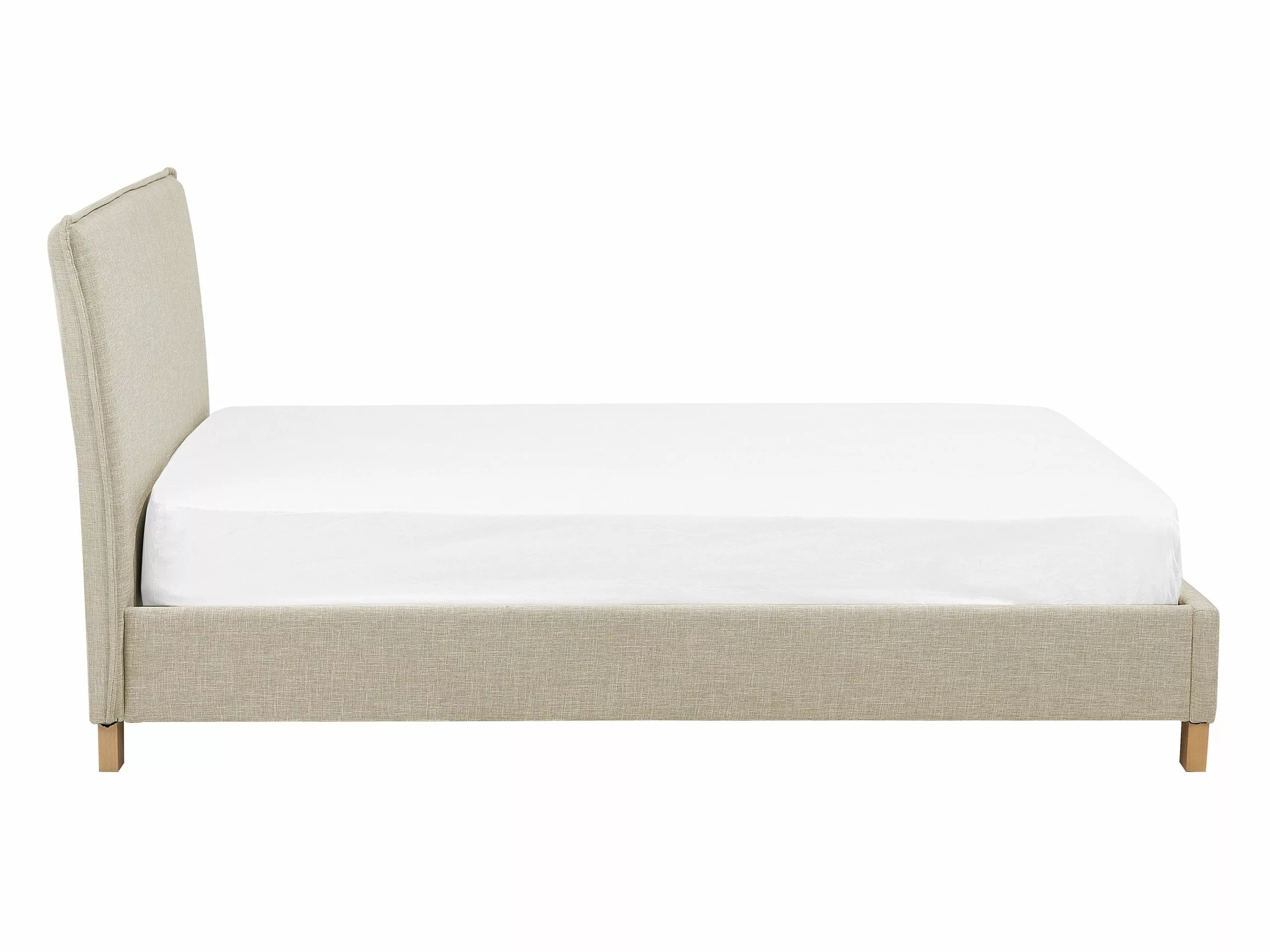 Beliani Bed Stof Beige In Diverse Formaten SENNEZ 7 Beliani Bed Stof Beige In Diverse Formaten SENNEZ - Afbeelding 5
