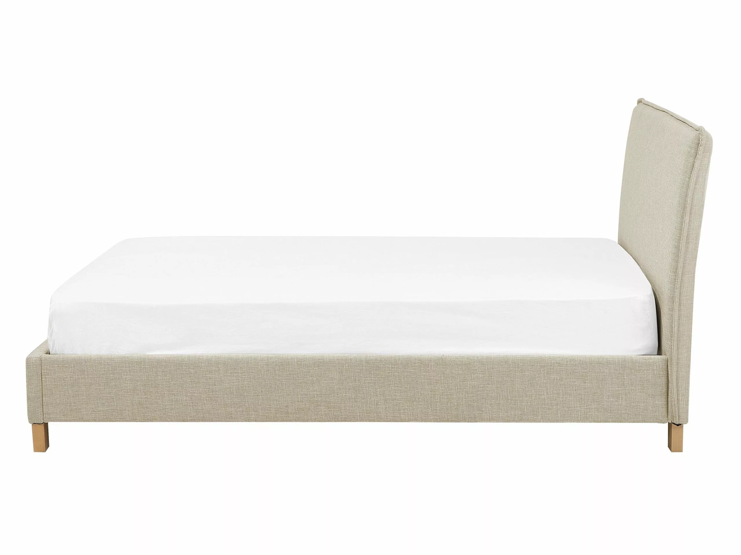 Beliani Bed Stof Beige In Diverse Formaten SENNEZ 9 Beliani Bed Stof Beige In Diverse Formaten SENNEZ - Afbeelding 7