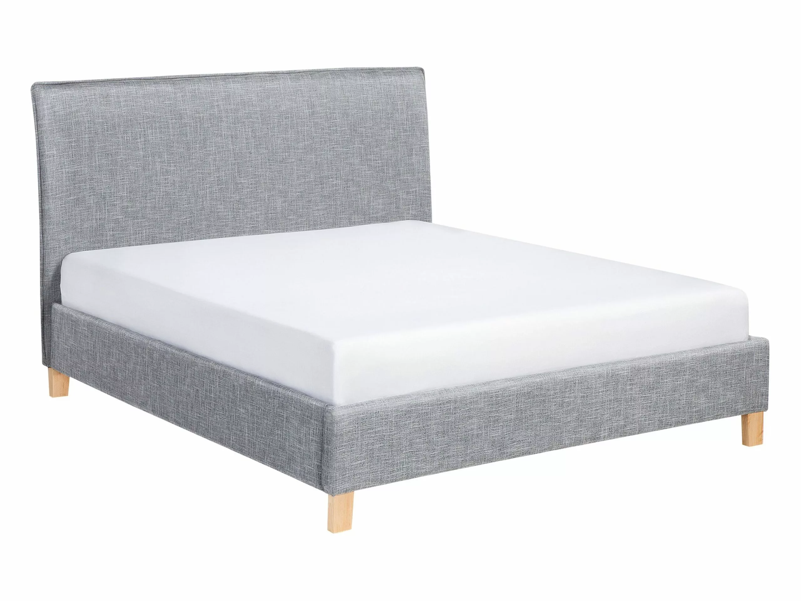 Beliani Bed Stof Grijs In Diverse Formaten SENNEZ - Afbeelding 4