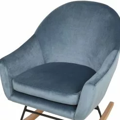 Beliani Schommelstoel Fluweel Blauw OXIE 19 Beliani Schommelstoel Fluweel Blauw OXIE -Exporteren Stoelen Winkel undef src sa picid 716230 type whitesh image scaled