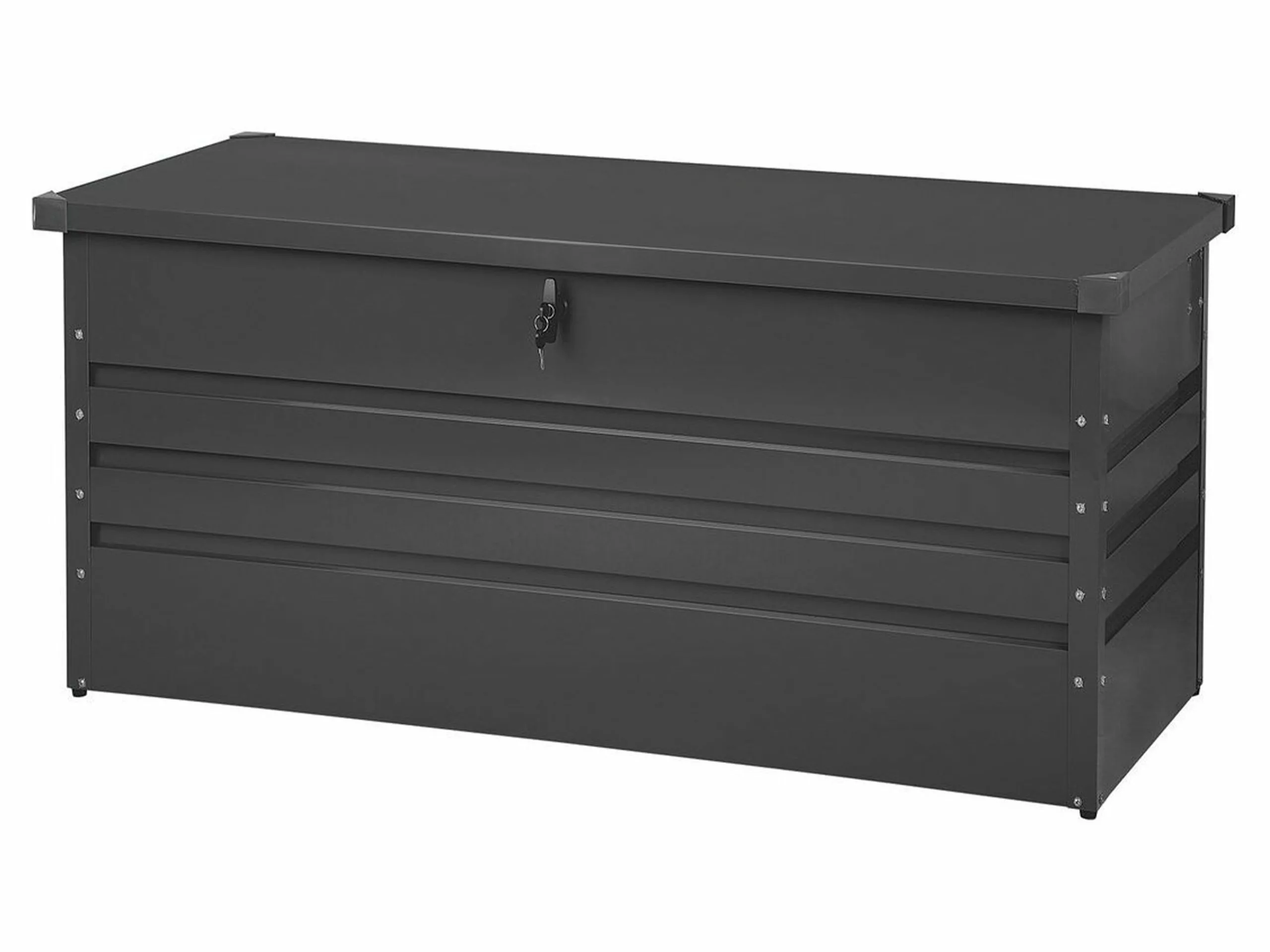 Beliani Kussenbox Staal Grafietgrijs CEBROSA M - Afbeelding 3