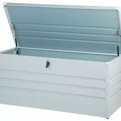 Beliani Kussenbox Staal Lichtgrijs CEBROSA M