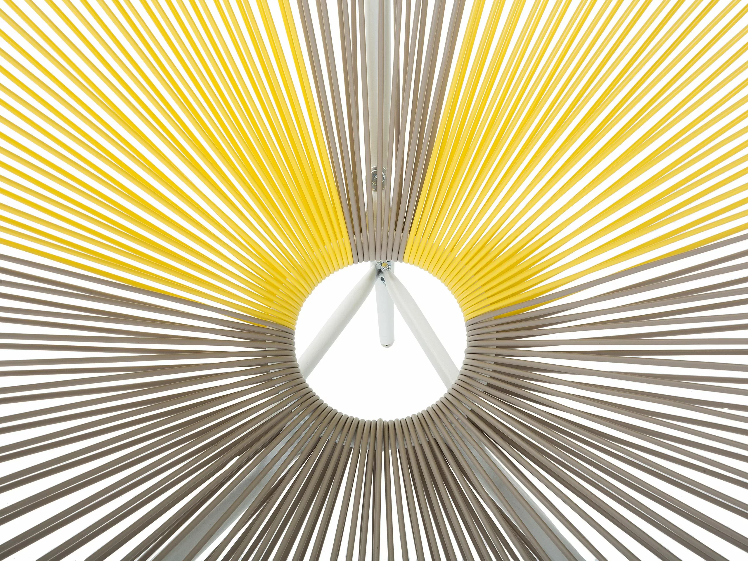 Beliani Stoel Set Van 2 Rotan Beige/geel ACAPULCO - Afbeelding 10