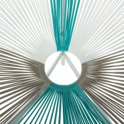 Beliani Stoel Rotan Wit/beige/turquoise ACAPULCO -Exporteren Stoelen Winkel undef src sa picid 718140 type whitesh image scaled