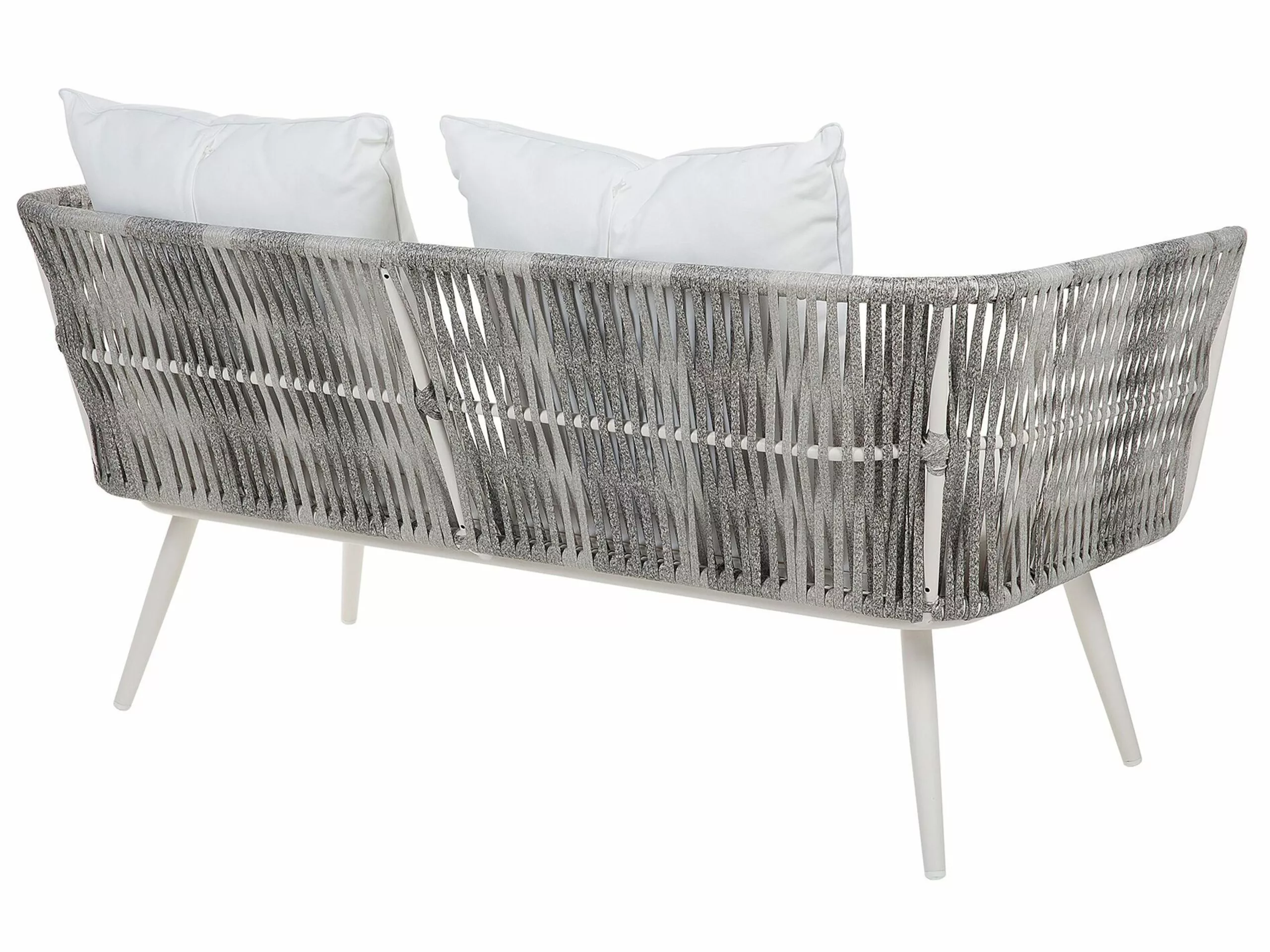 Beliani Loungeset 4-zits Rotan Crème RAGUSA - Afbeelding 9