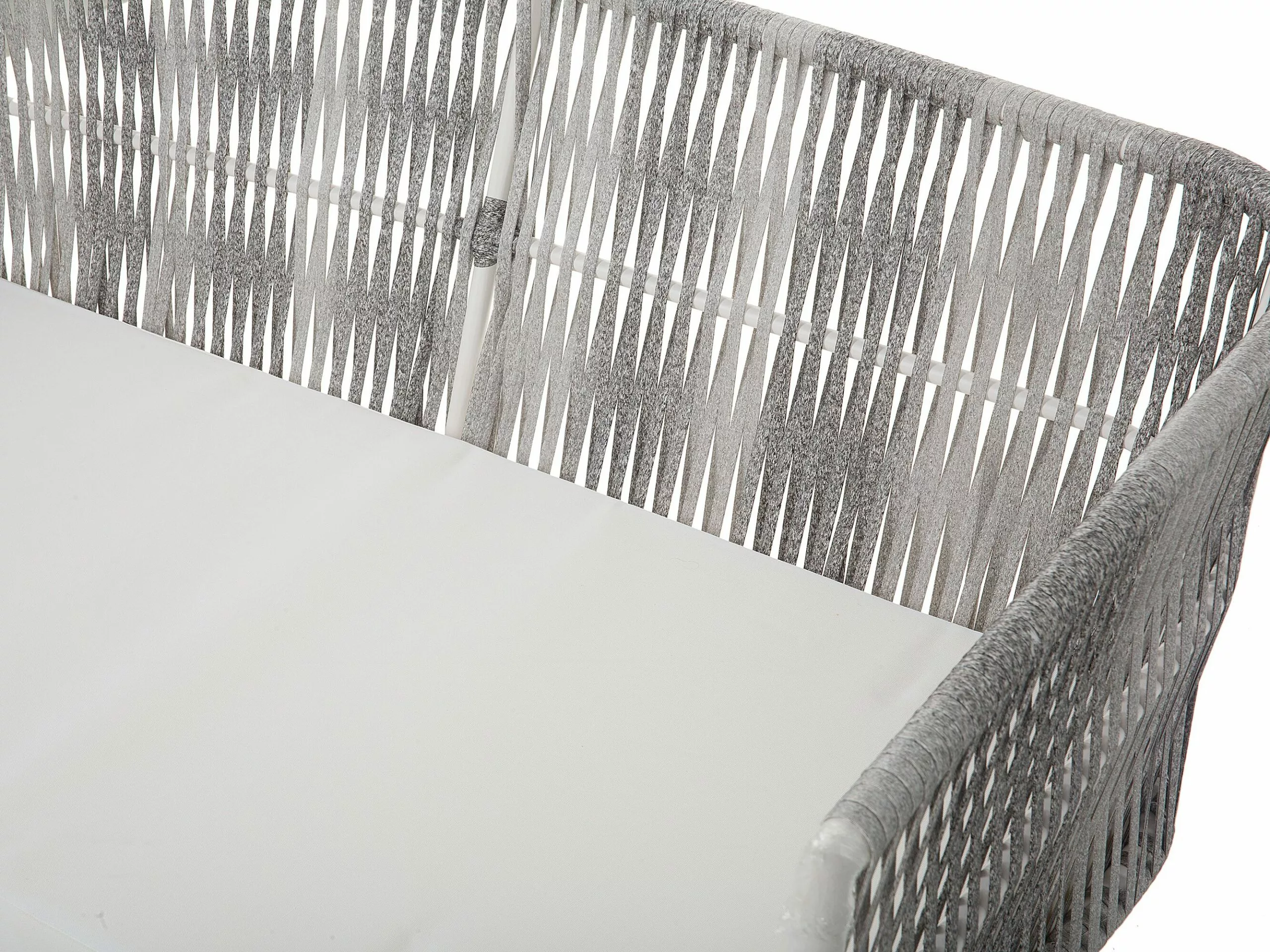 Beliani Loungeset 4-zits Rotan Crème RAGUSA - Afbeelding 10