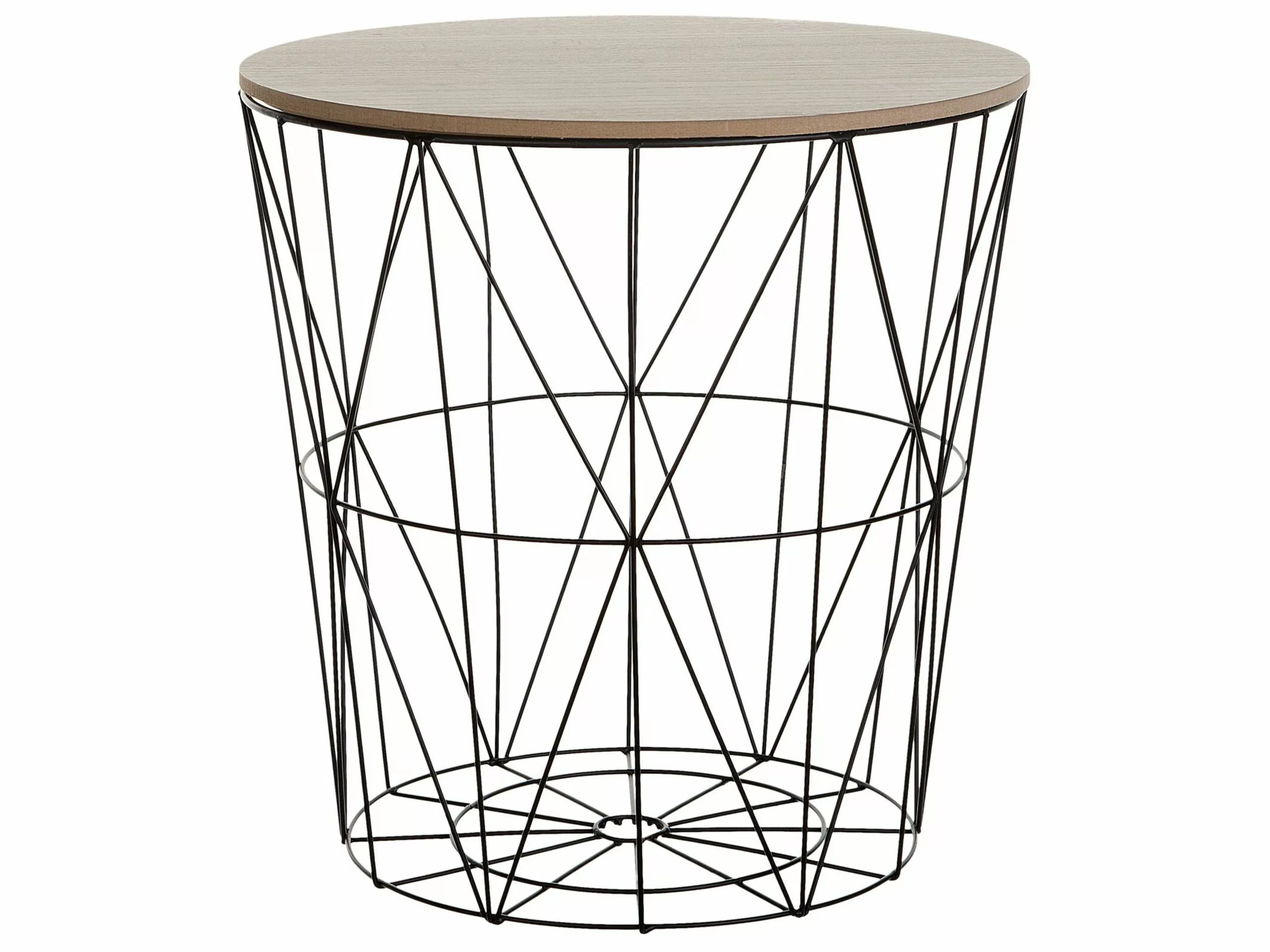 Beliani Bijzettafel Zwart LANARK