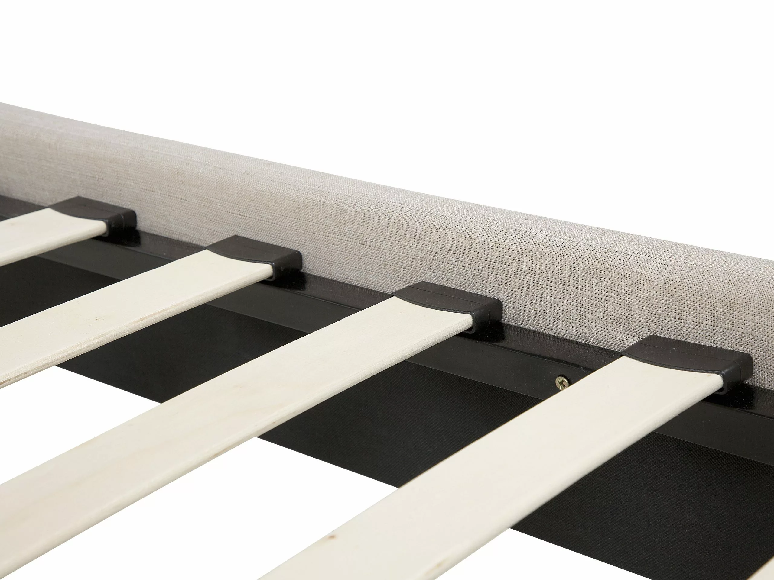 Beliani Bed Stof Beige 90 X 200 Cm ROANNE - Afbeelding 6