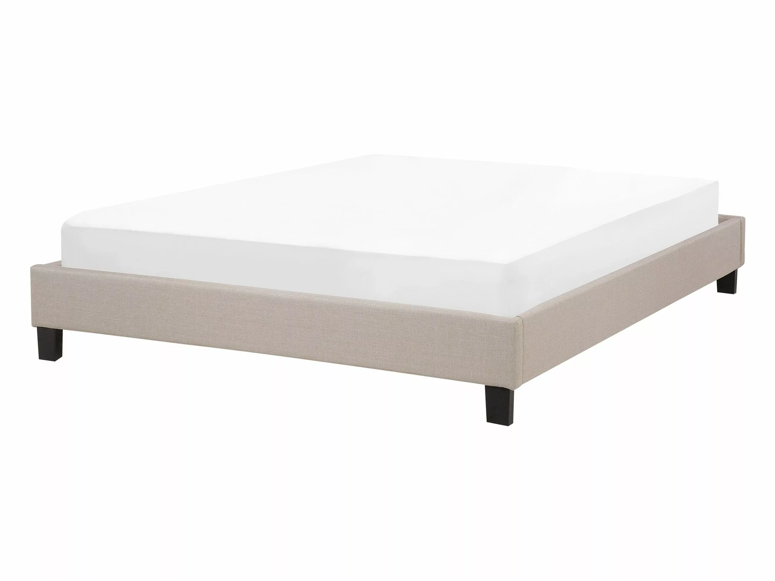 Beliani Bed Stof Beige In Diverse Formaten ROANNE