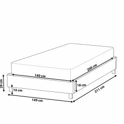 Beliani Bed Stof Beige In Diverse Formaten ROANNE -Exporteren Stoelen Winkel undef src sa picid 721527 type whitesh image scaled