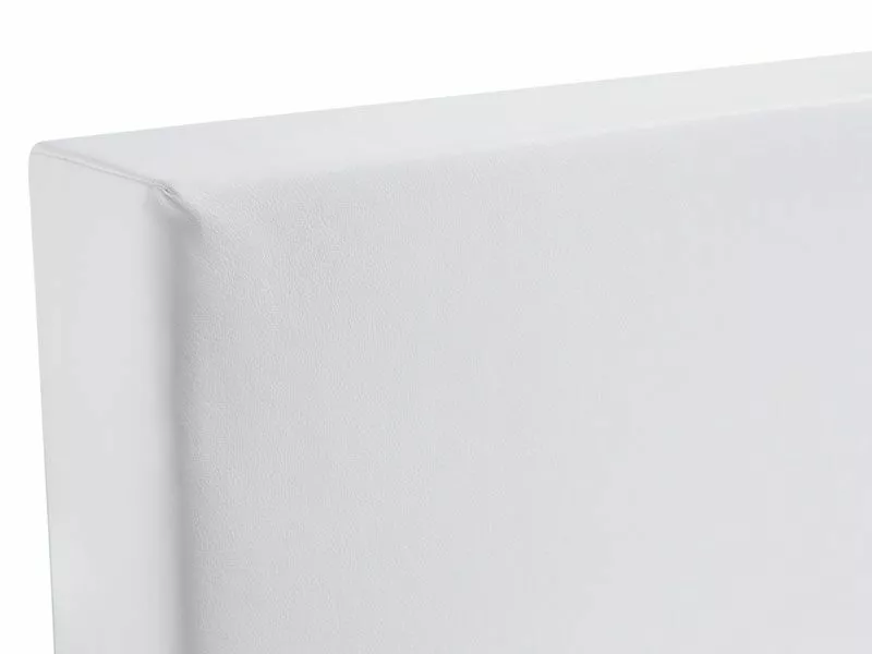 Beliani Boxspring Kunstleer Wit In Diverse Formaten PRESIDENT - Afbeelding 3