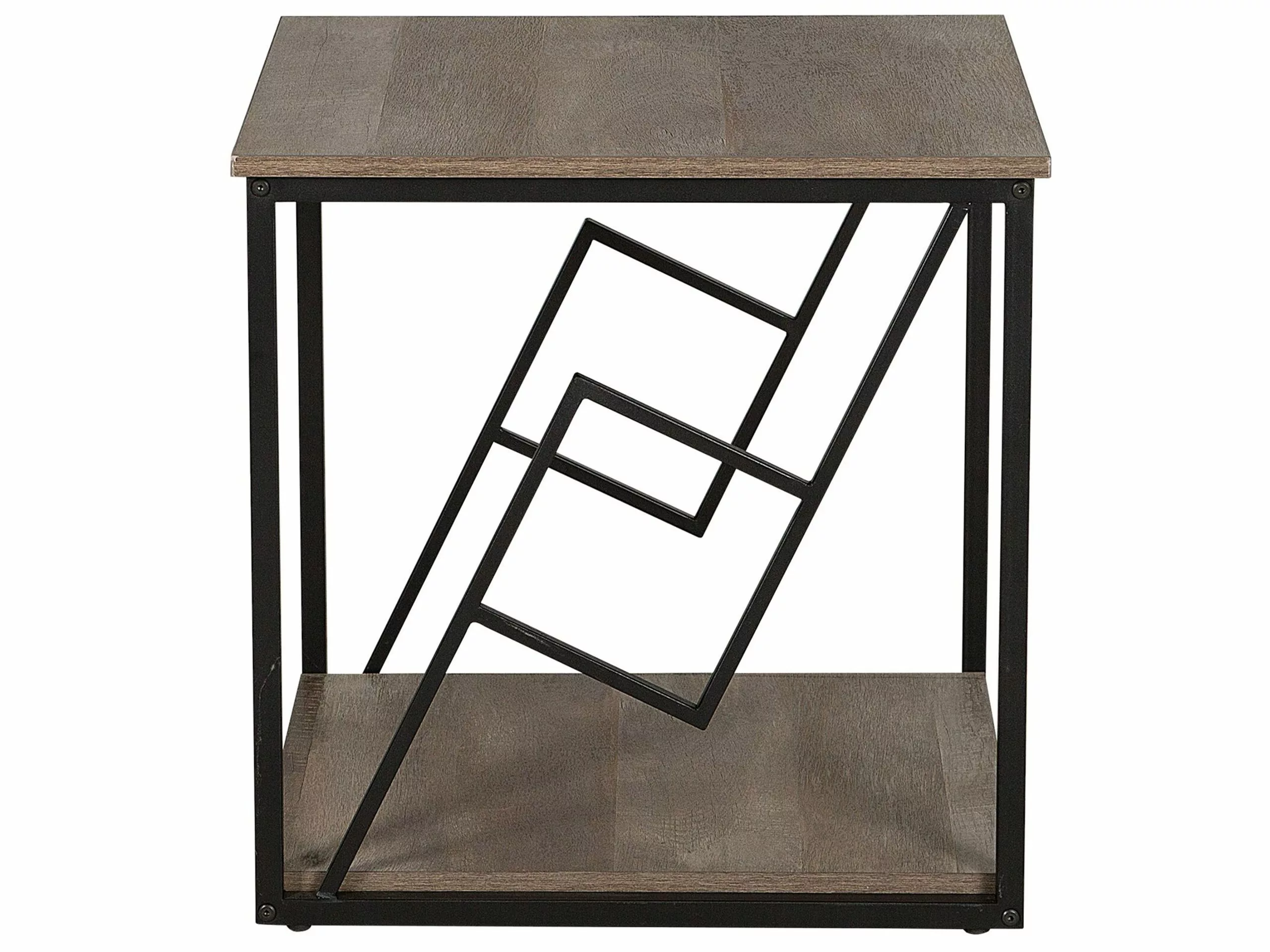 Beliani Bijzettafel Donkerbruin FORRES - Afbeelding 3