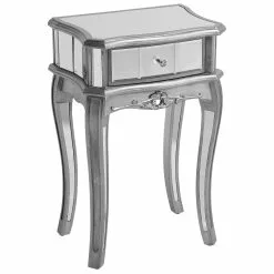 Beliani Sidetable Zilver SOMMA