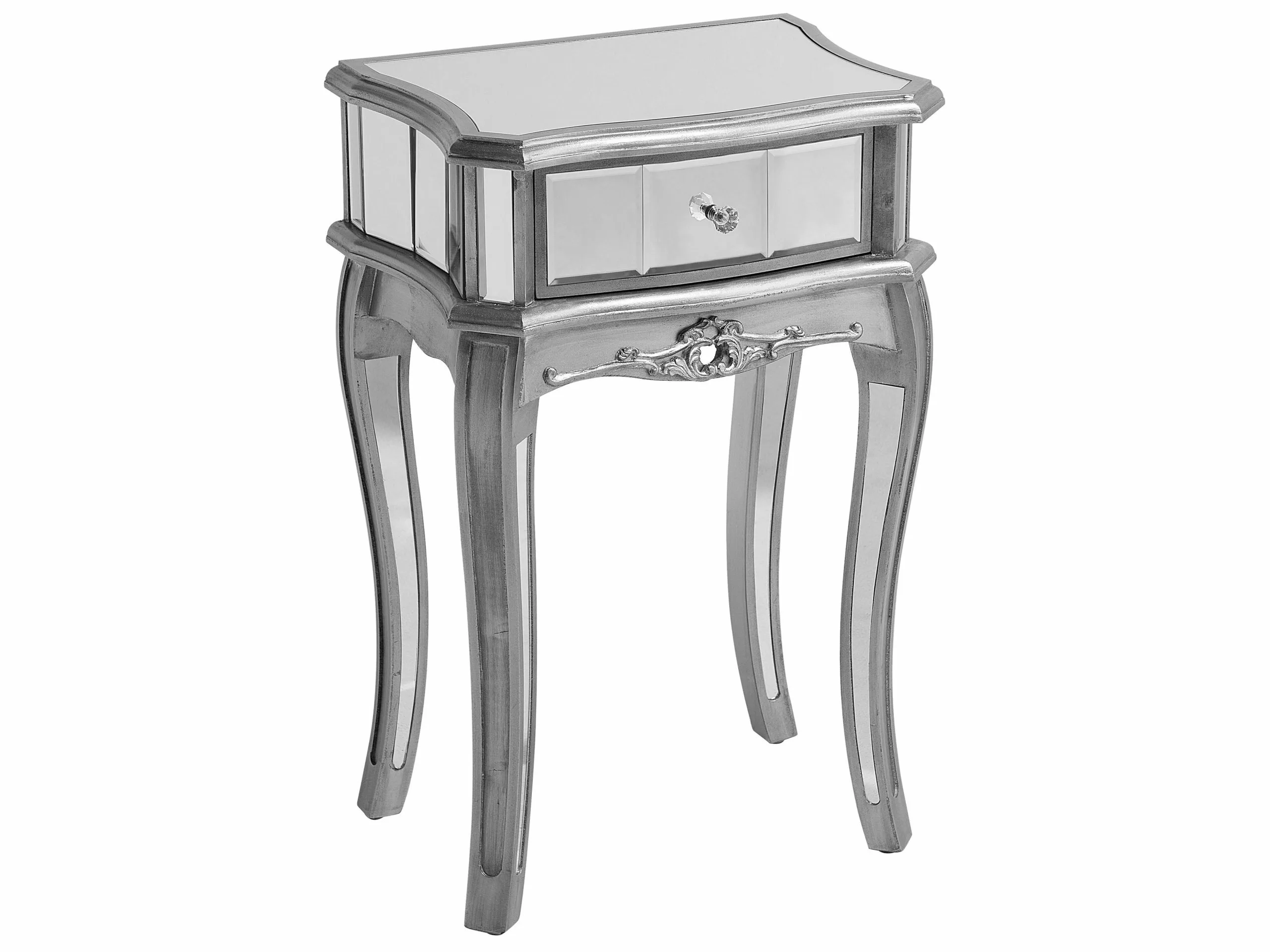 Beliani Sidetable Zilver SOMMA