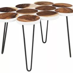 Beliani Bijzettafel Wit TIJUANA