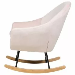 Beliani Schommelstoel Fluweel Roze OXIE -Exporteren Stoelen Winkel undef src sa picid 728403 type whitesh image scaled