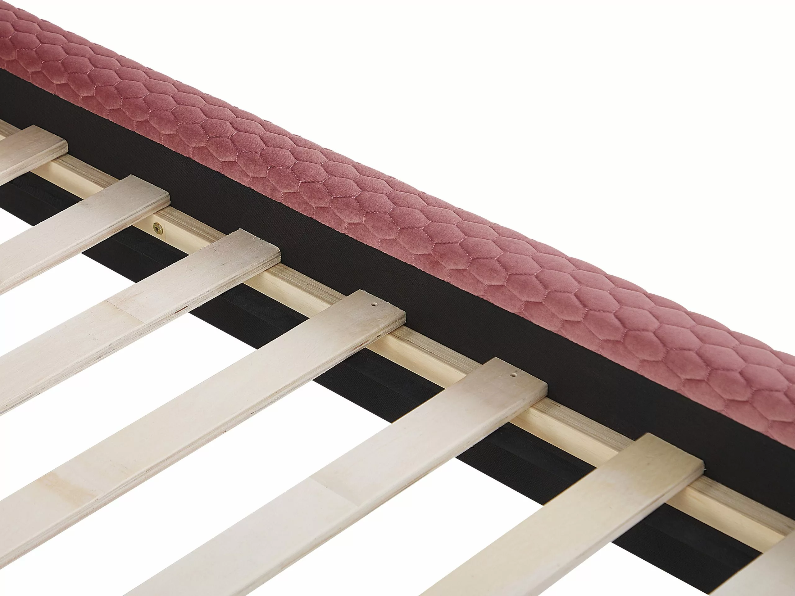 Beliani Bed Fluweel Roze In Diverse Formaten BAYONNE 8 Beliani Bed Fluweel Roze In Diverse Formaten BAYONNE - Afbeelding 6