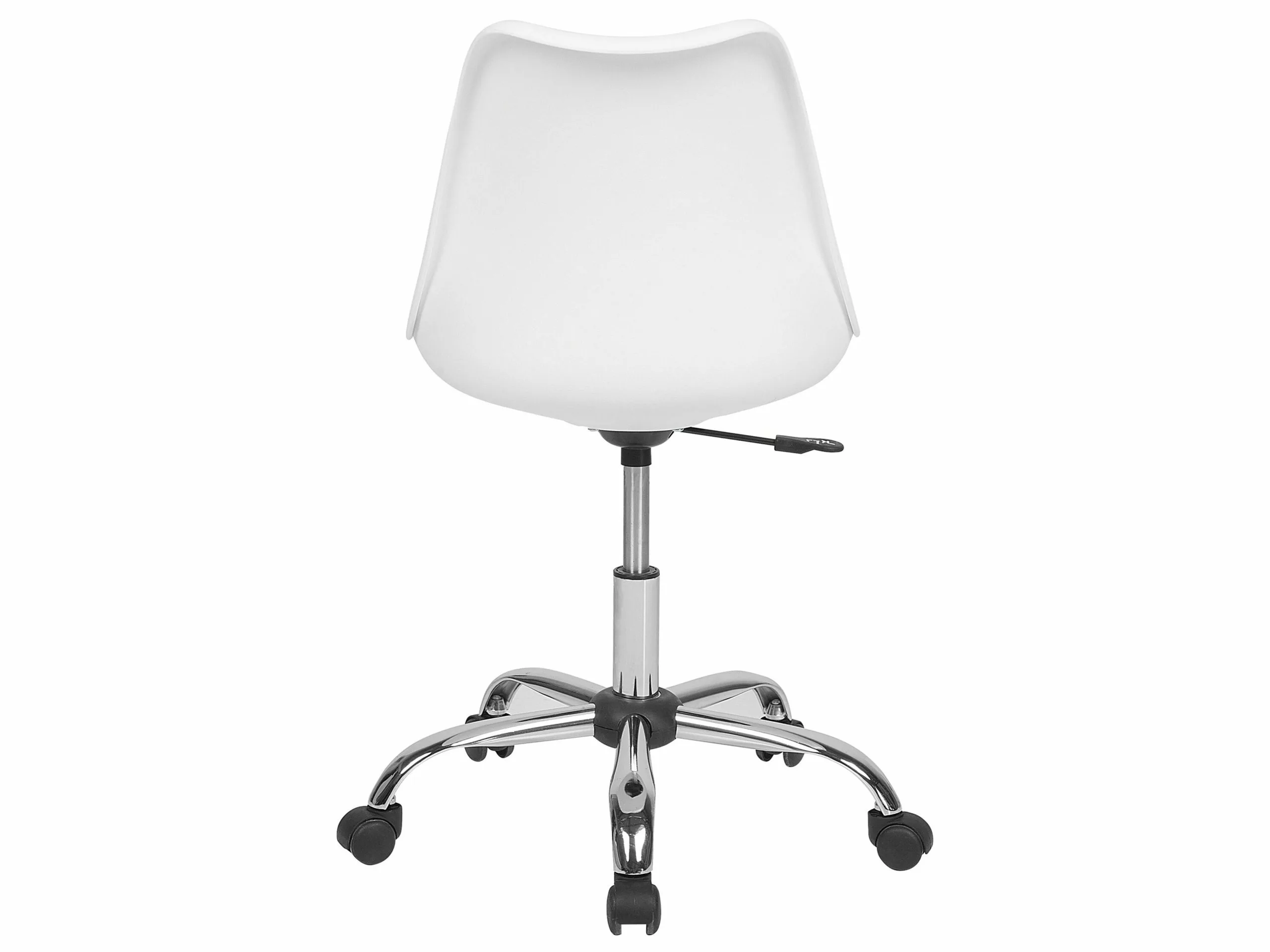 Beliani Bureaustoel Kunstleer Wit/goud DAKOTA II - Afbeelding 5