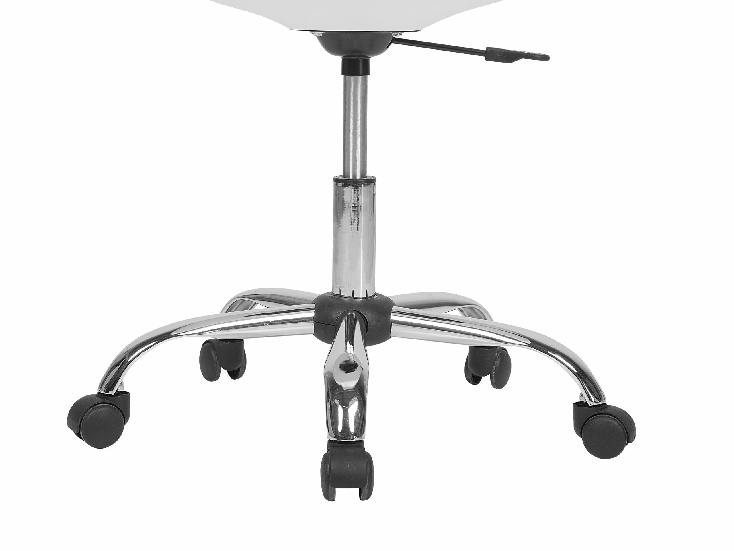 Beliani Bureaustoel Kunstleer Wit/goud DAKOTA II - Afbeelding 7