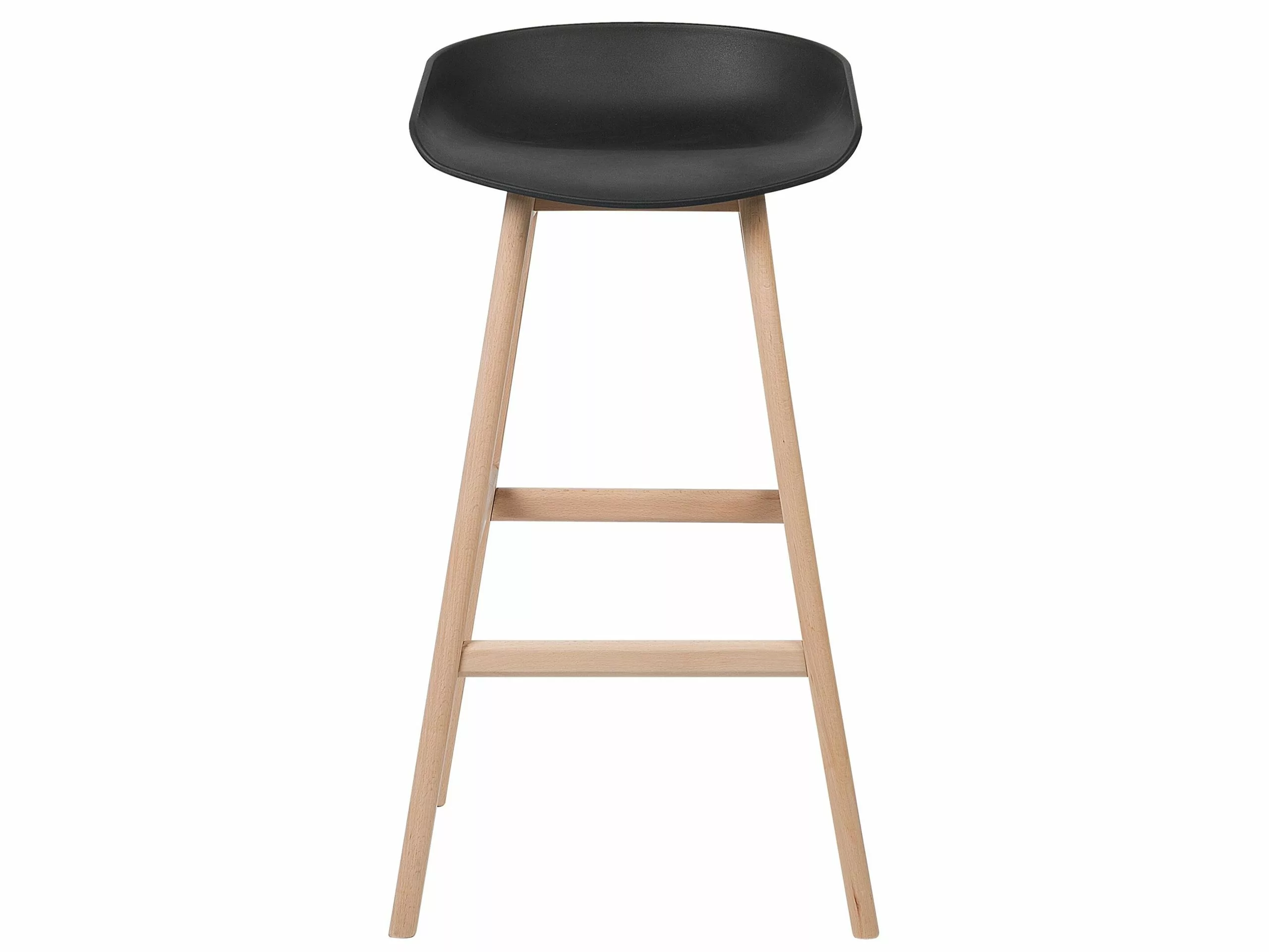 Beliani Barkruk Set Van 2 Kunststof Zwart MICCO 6 Beliani Barkruk Set Van 2 Kunststof Zwart MICCO - Afbeelding 4