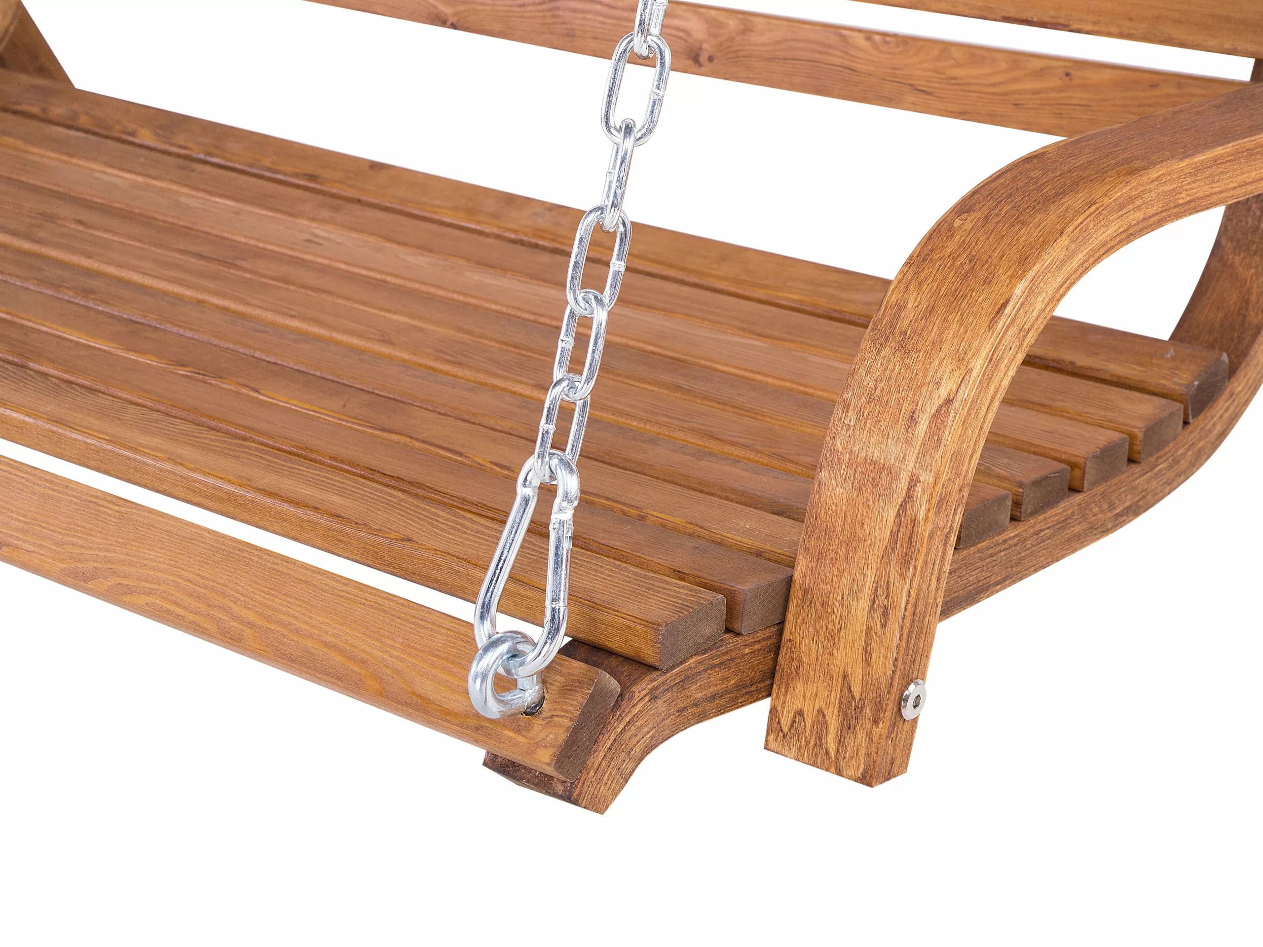 Beliani Schommelbank Bruin NOVARA 12 Beliani Schommelbank Bruin NOVARA - Afbeelding 10