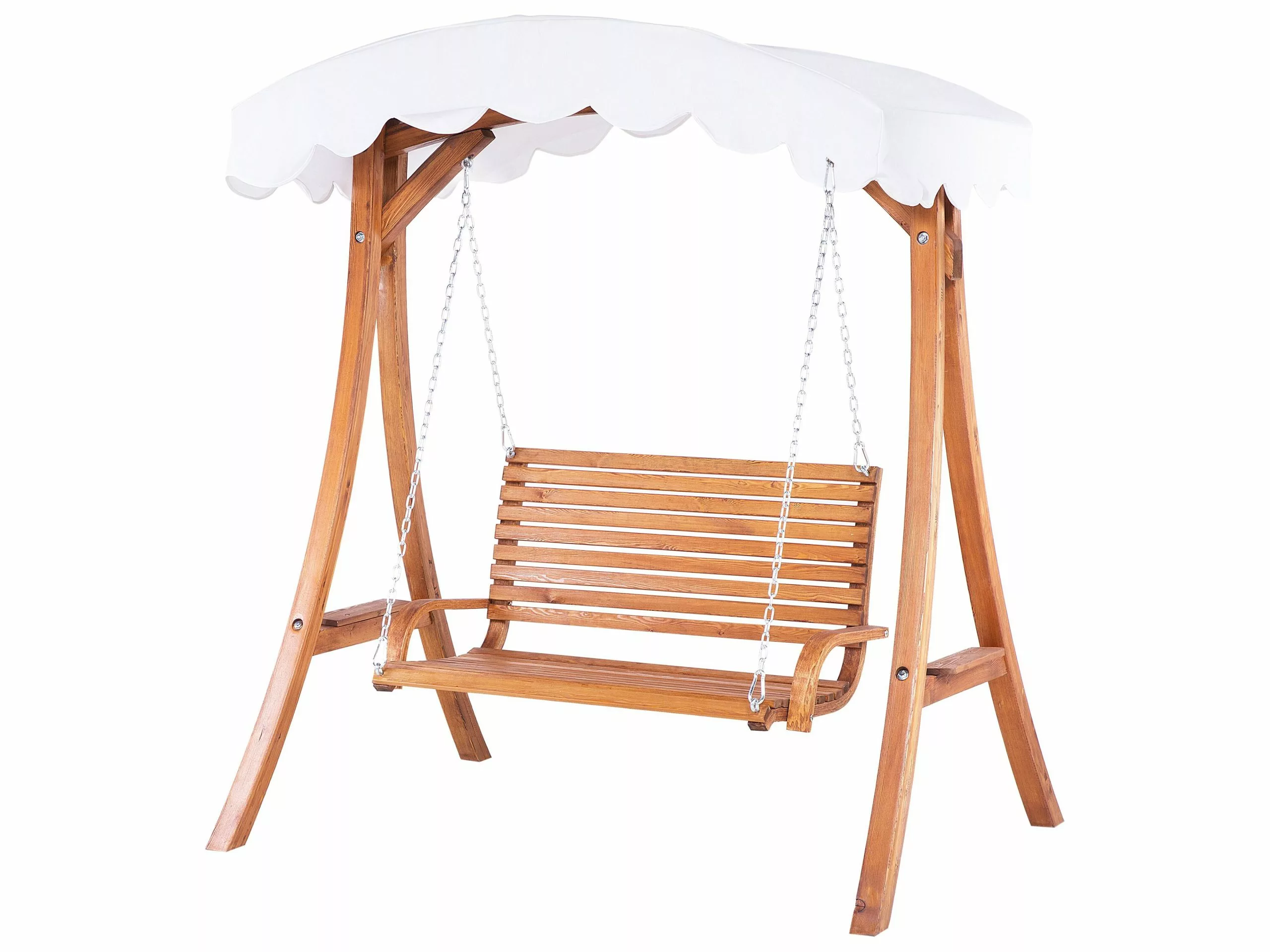 Beliani Schommelbank Beige ANDRIA 3 Beliani Schommelbank Beige ANDRIA