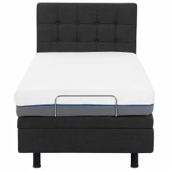 Beliani Bed Stof Grijs 90 X 200 Cm DUKE -Exporteren Stoelen Winkel undef src sa picid 734388 type whitesh image scaled