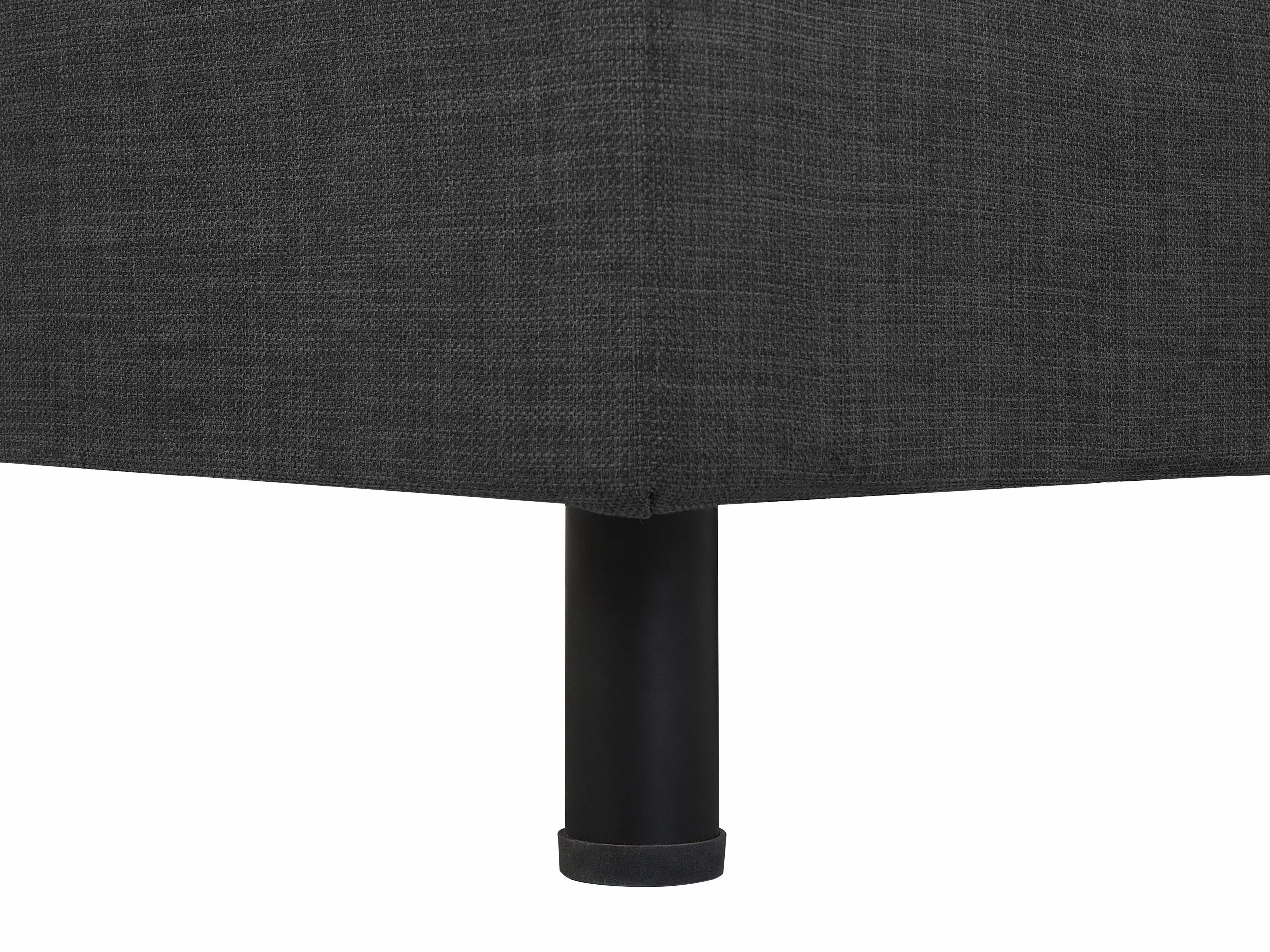 Beliani Bed Stof Grijs 90 X 200 Cm DUKE - Afbeelding 10