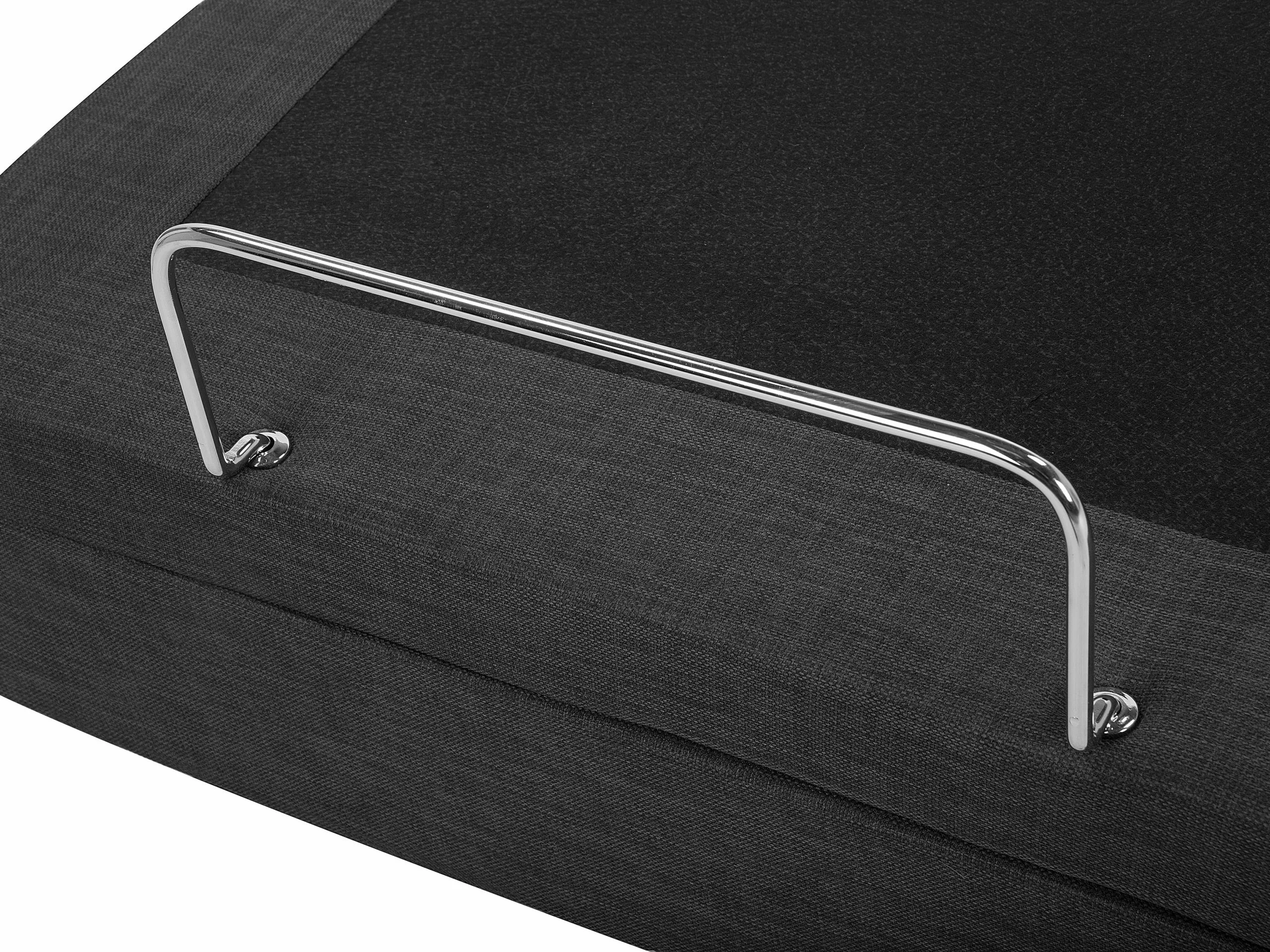 Beliani Bed Stof Grijs 90 X 200 Cm DUKE - Afbeelding 8