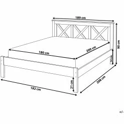 Beliani Bed Hout Wit In Diverse Formaten TANNAY -Exporteren Stoelen Winkel undef src sa picid 734446 type whitesh image scaled