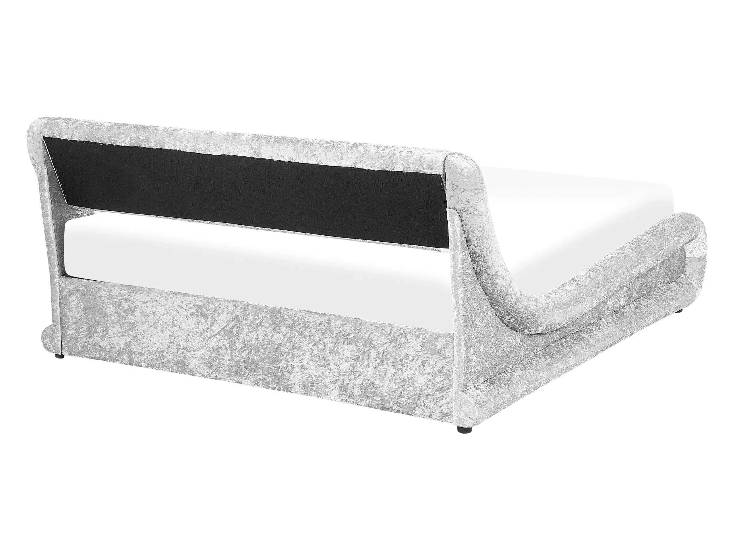 Beliani Bed Fluweel Zilver Met LED-verlichting In Diverse Formaten AVIGNON - Afbeelding 7