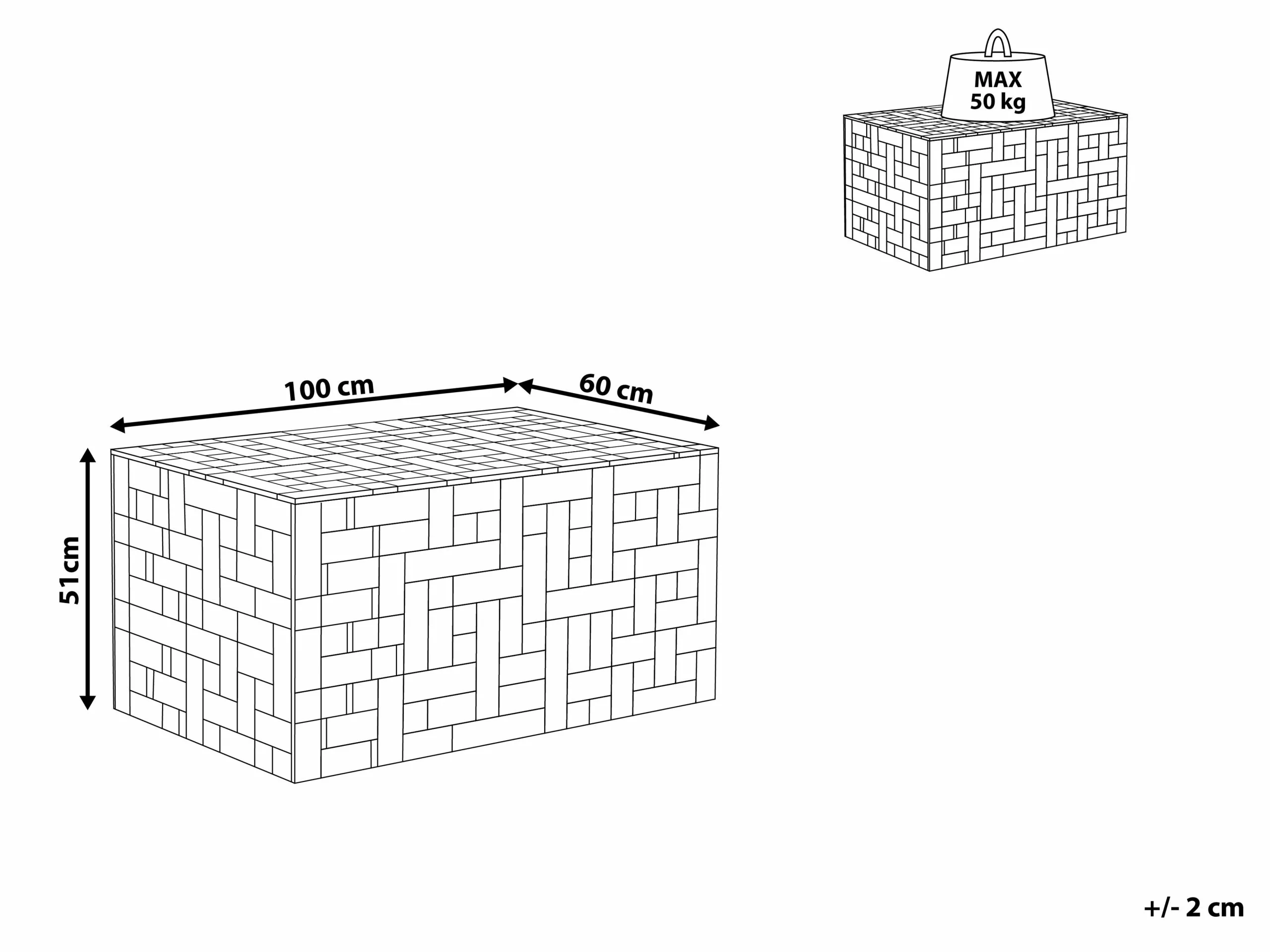 Beliani Salontafel Teakhout GAMBO II - Afbeelding 6