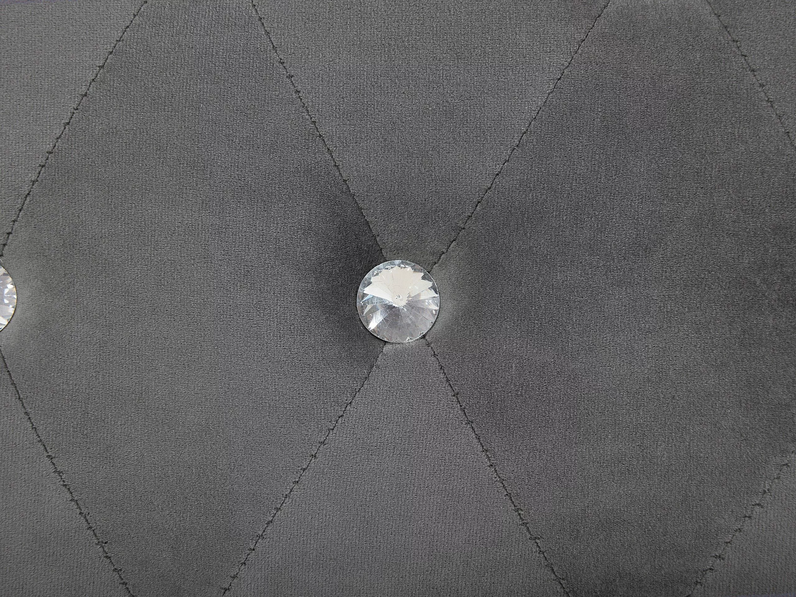 Beliani Bed Fluweel Donkergrijs Met Opbergruimte In Diverse Formaten METZ - Afbeelding 8