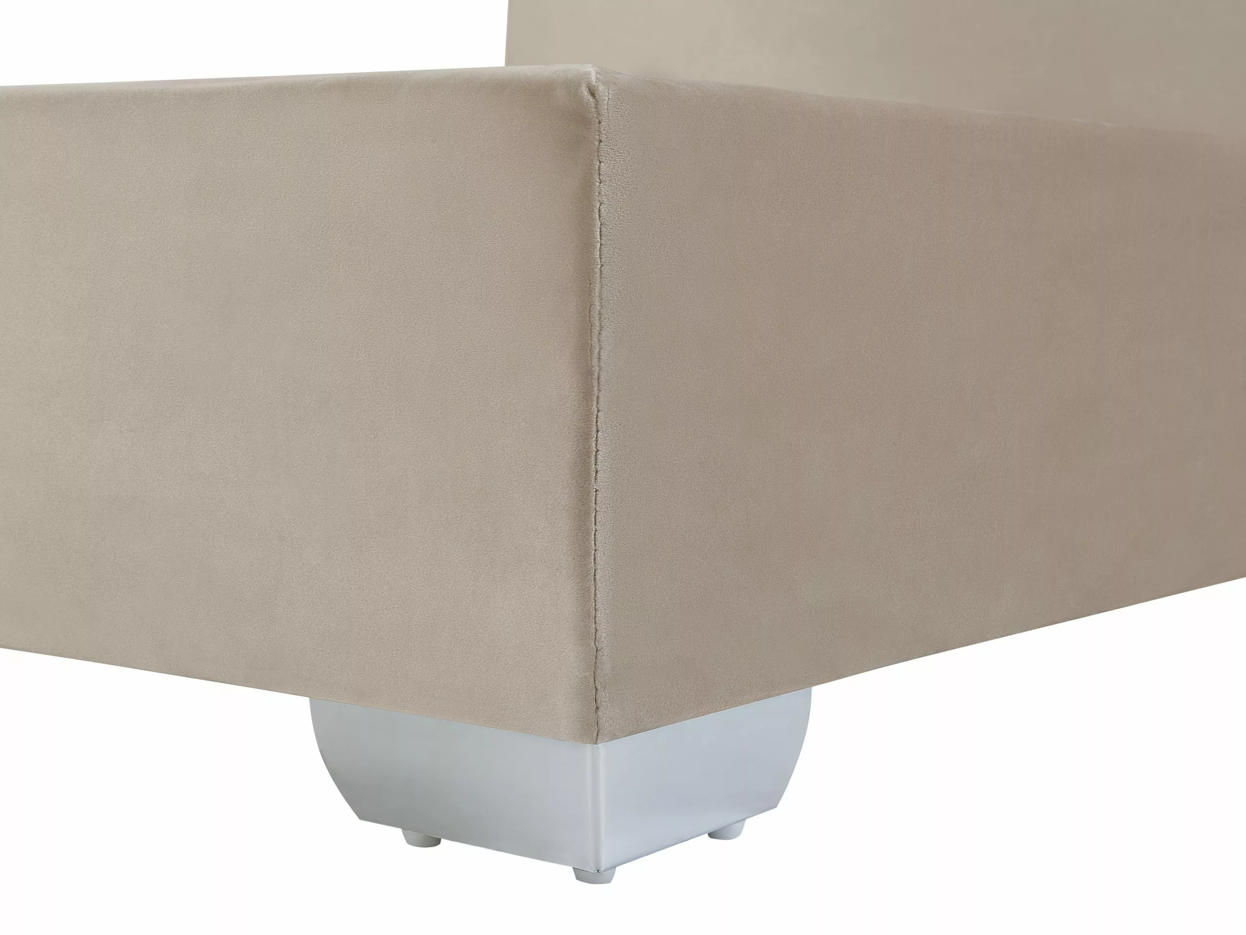 Beliani Boxspring Fluweel Beige In Diverse Formaten CONSUL - Afbeelding 10