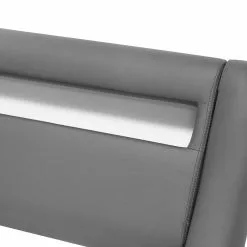 Beliani Bed Kunstleer Grijs In Diverse Formaten Met LED-verlichting AVIGNON -Exporteren Stoelen Winkel undef src sa picid 737188 type whitesh image scaled