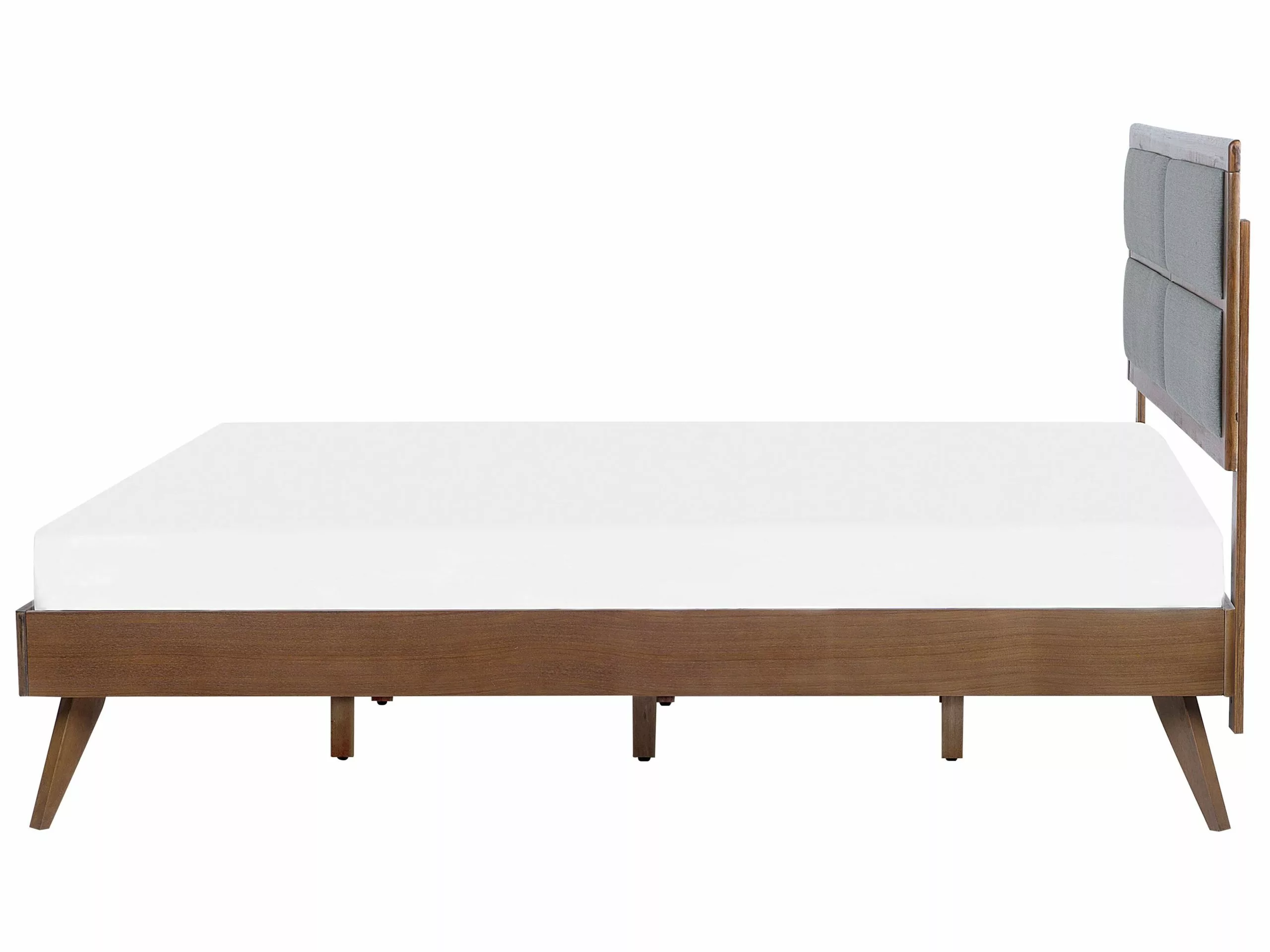 Beliani Bed Hout Donkerbruin In Diverse Formaten POISSY 6 Beliani Bed Hout Donkerbruin In Diverse Formaten POISSY - Afbeelding 4