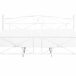 Beliani Bed Metaal Wit In Diverse Formaten RODEZ -Exporteren Stoelen Winkel undef src sa picid 740620 type whitesh image scaled