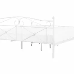 Beliani Bed Metaal Wit In Diverse Formaten RODEZ -Exporteren Stoelen Winkel undef src sa picid 740621 type whitesh image scaled