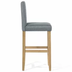 Beliani Barkruk Set Van 2 Stof Grijs MADISON -Exporteren Stoelen Winkel undef src sa picid 741095 type whitesh image scaled